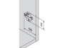 Piastra Clip Cerniera Montaggio a Croce Inferiore con Eccentrico Zinco Nichelato mm.00H | Blum - immagine 3